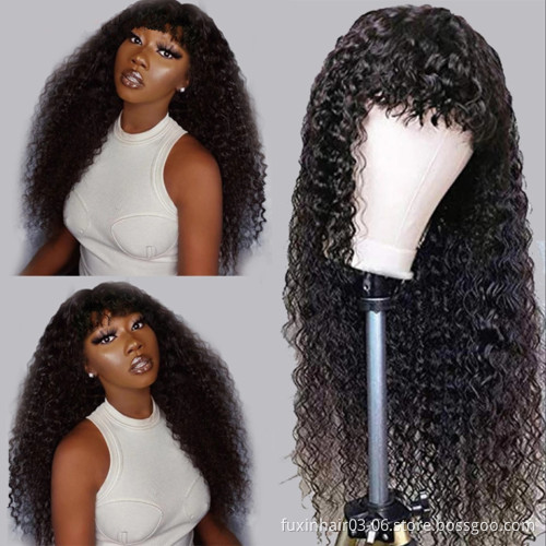 Curly Human Hair Lace Front Free Shipping Black Fringe Wig Human Hair HD Lace Frontals Wigs 13x4 Human Hair Multiple Wigs